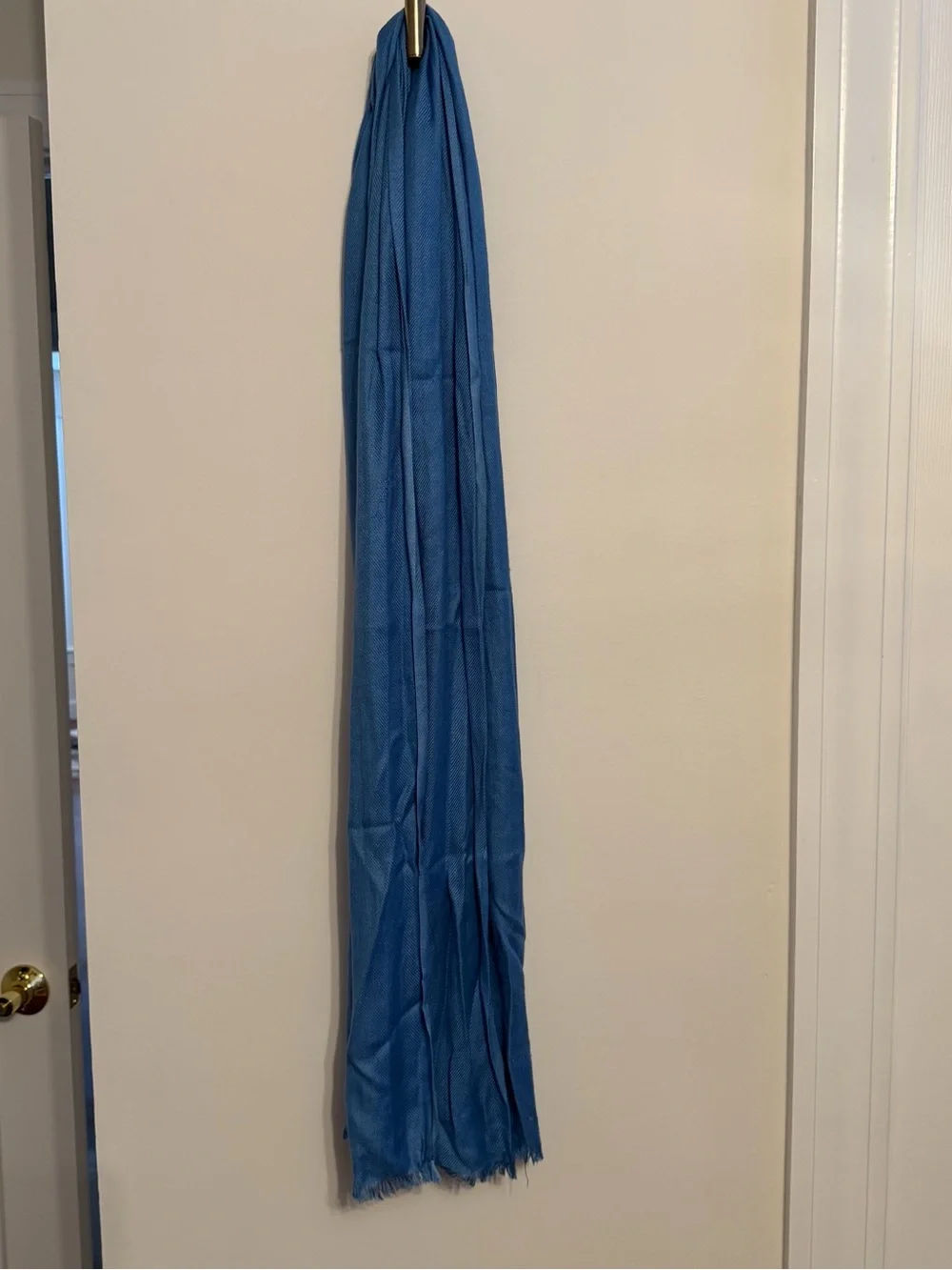 Jones New York Light Blue Viscose Scarf